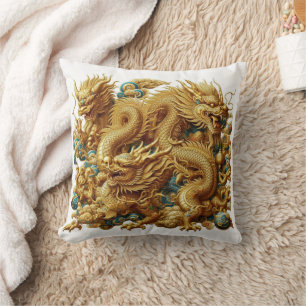 chinese dragon cushion