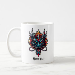 Chinese Dragon Custom Name Coffee Mug
