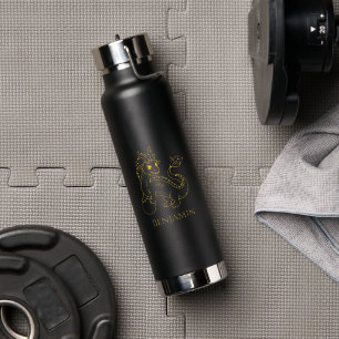 Chinese Dragon Custom Name Water Bottle