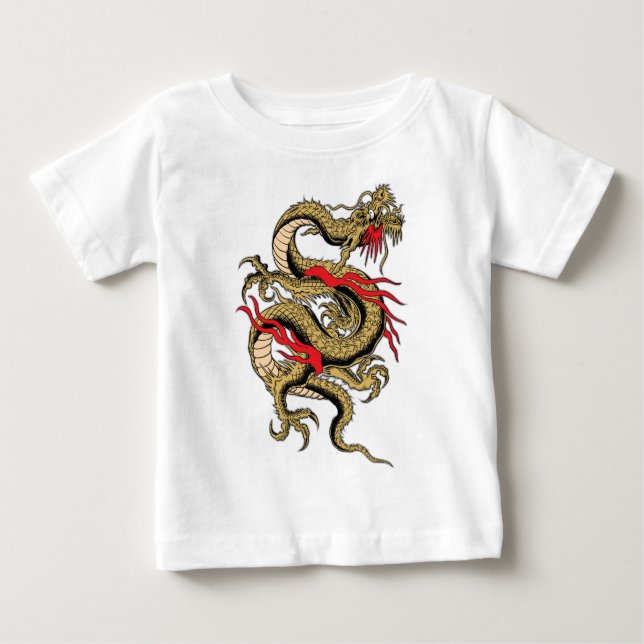 Chinese Dragon customisable designs Baby T-Shirt (Front)