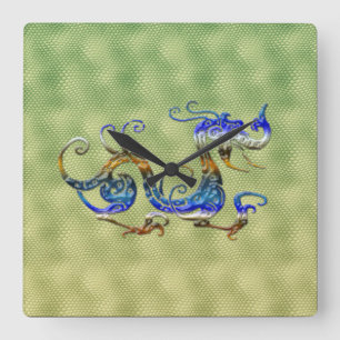 Chinese Dragon Fantasy Art Designer Gift Clock