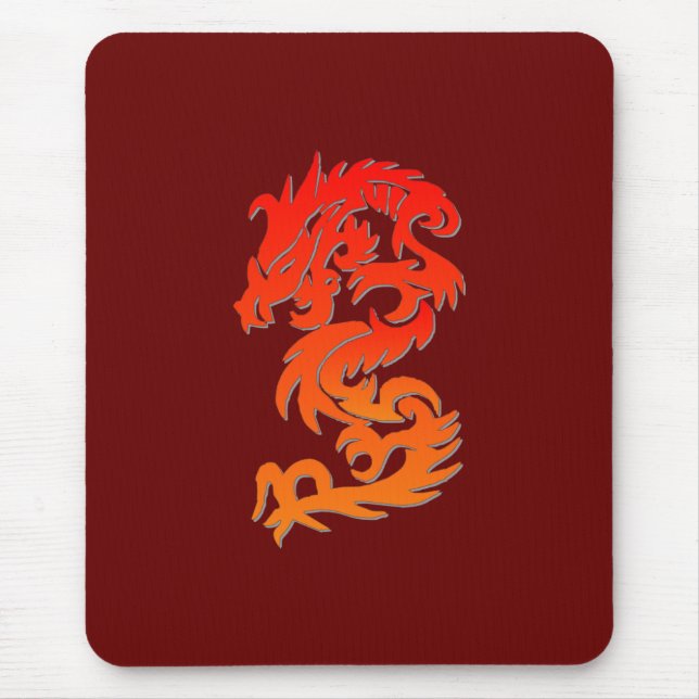 Chinese Dragon Fantasy Mouse Pad (Front)