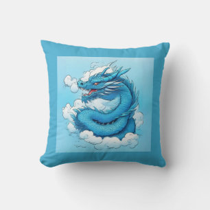Chinese Dragon in the Clouds Cushion