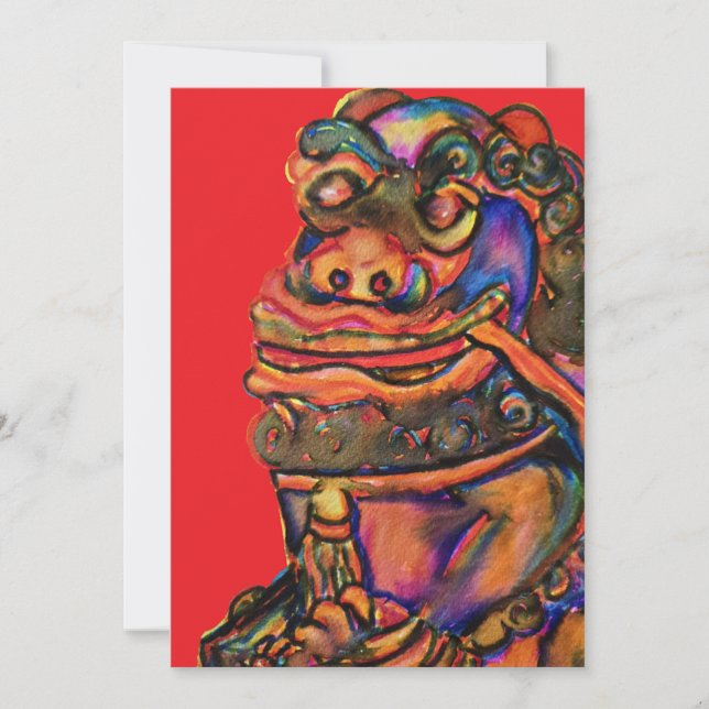 Chinese Dragon Invitation (Front)