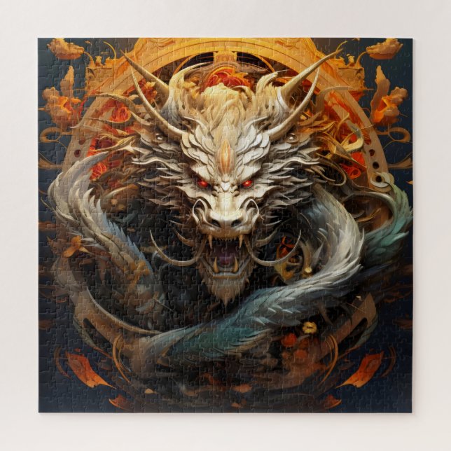 Chinese Dragon Jigsaw Puzzle (Vertical)