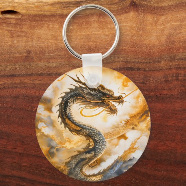 Chinese Dragon Key Ring (Front)