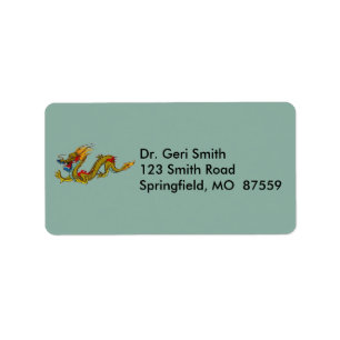 Chinese Dragon Label
