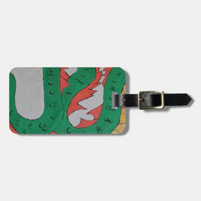 Chinese Dragon Luggage Tag (Front Horizontal)