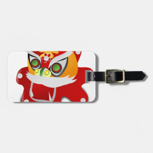 chinese dragon luggage tag