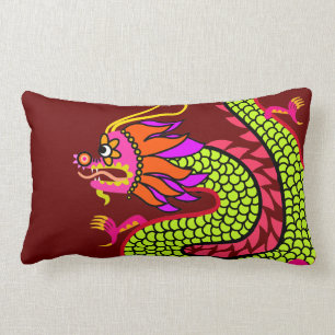Chinese Dragon Lumbar Cushion