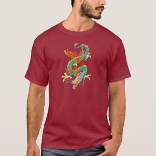 Chinese Dragon Men's Basic Dark T-Shirt