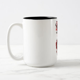 Chinese Dragon – Never Give Up Two-Tone Coffee Mug