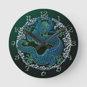 Chinese Dragon Ornament Wall Clock