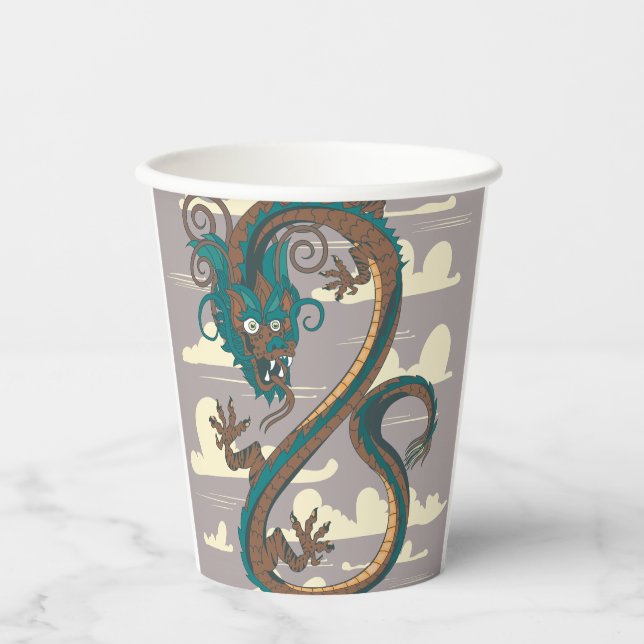 Chinese Dragon Paper Cups (Front)