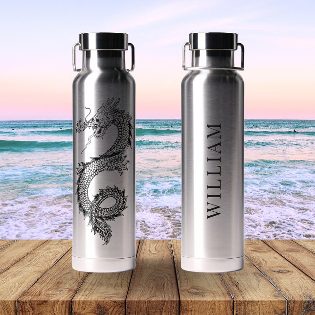 Chinese Dragon Personalised Water Bottle (Creator Uploaded)
