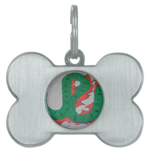 Chinese Dragon Pet ID Tag (Front)