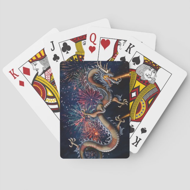 Chinese Dragon Playing Cards (Back)