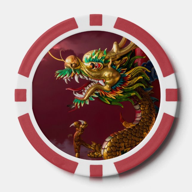 Chinese dragon poker chips (Front)