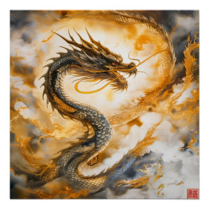 Chinese Dragon Poster