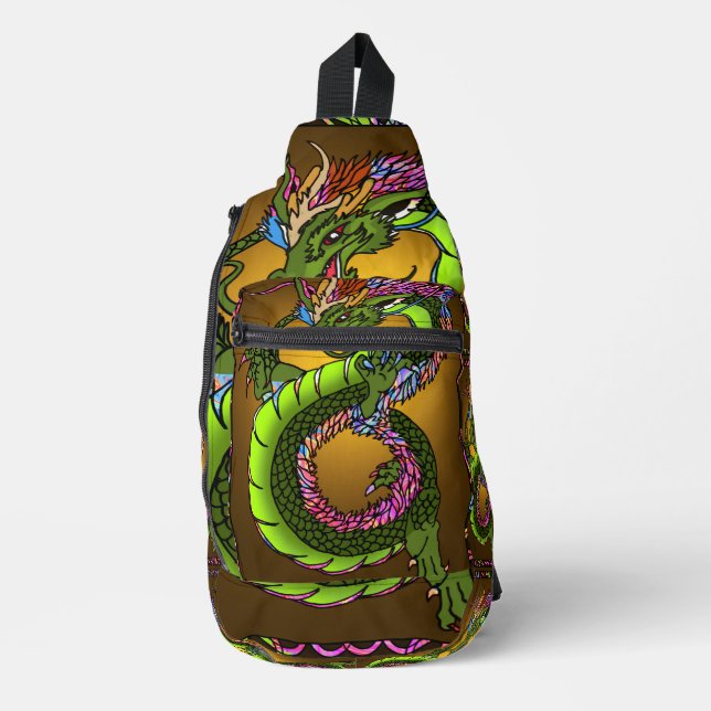 Chinese Dragon  Sling Bag (Front)