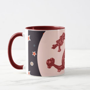 Chinese Dragon Star Pattern Fantasy Art Mug