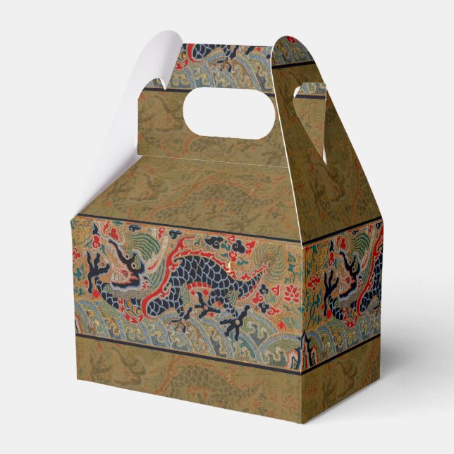 Chinese Dragon Symbol Antique Asian Favour Box (Front Side)