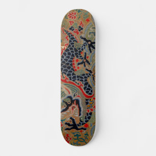 Chinese Dragon Symbol Antique Asian Skateboard