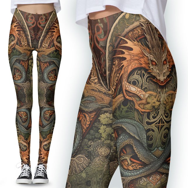Chinese Dragon Tattoo Art Leggings (Creator Uploaded)