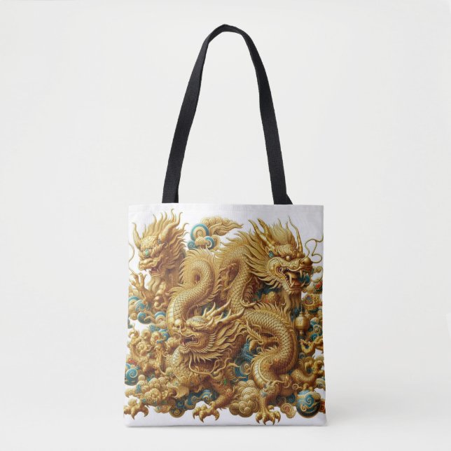 chinese dragon tote bag (Front)