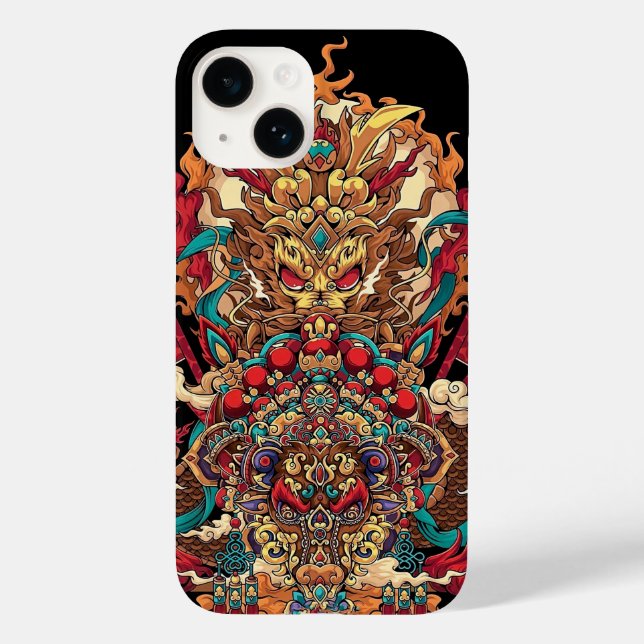 Chinese dragon totem, tattoo art Case-Mate iPhone case (Back)