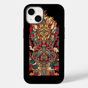Chinese dragon totem, tattoo art iPhone 14 case