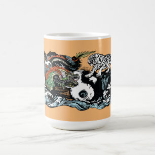 Chinese Dragon versus Tiger Magic Mug