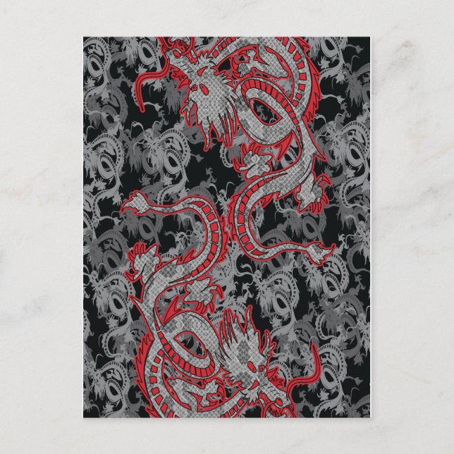 Chinese Dragon - Year of the Dragon Holiday Postcard (Front)