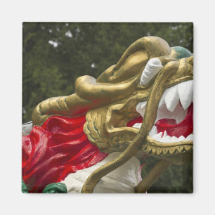 Chinese dragonboat figurehead, Stanley Park Magnet