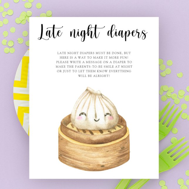 Chinese dumpling - Late night diapers game Poster (Creator Uploaded)