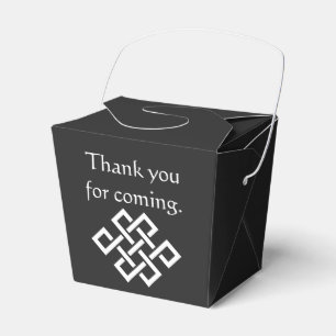 Chinese Elegance in Black Favour Box