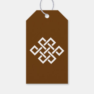 Chinese Elegance in Chocolate Gift Tag