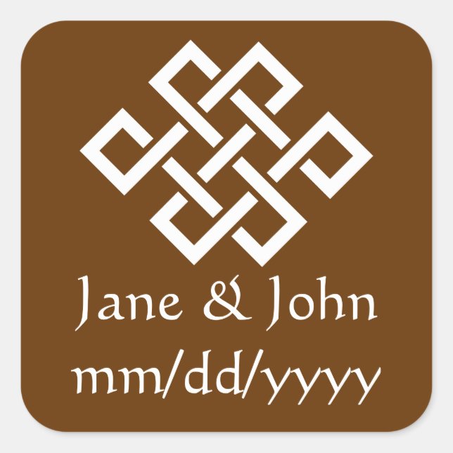 Chinese Elegance in Chocolate Sticker (Front)
