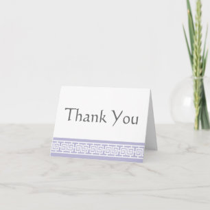 Chinese Elegance in Lavender Thank You Card
