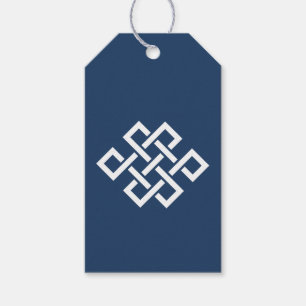 Chinese Elegance in Navy Gift Tag