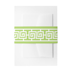 Chinese Elegance in Peridot Invitation Belly Band