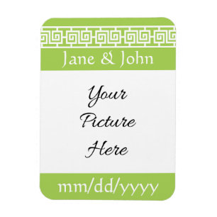 Chinese Elegance in Peridot Save-the-Date Magnet