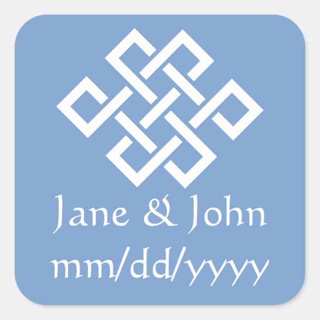 Chinese Elegance in Periwinkle Sticker (Front)
