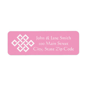 Chinese Elegance in Petal Pink Address Label Return Address Label