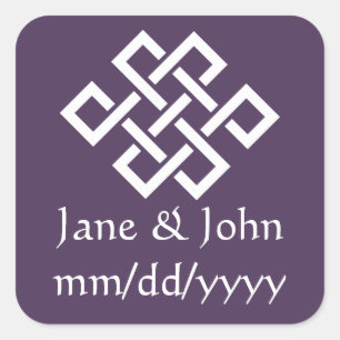 Chinese Elegance in Purple Sticker