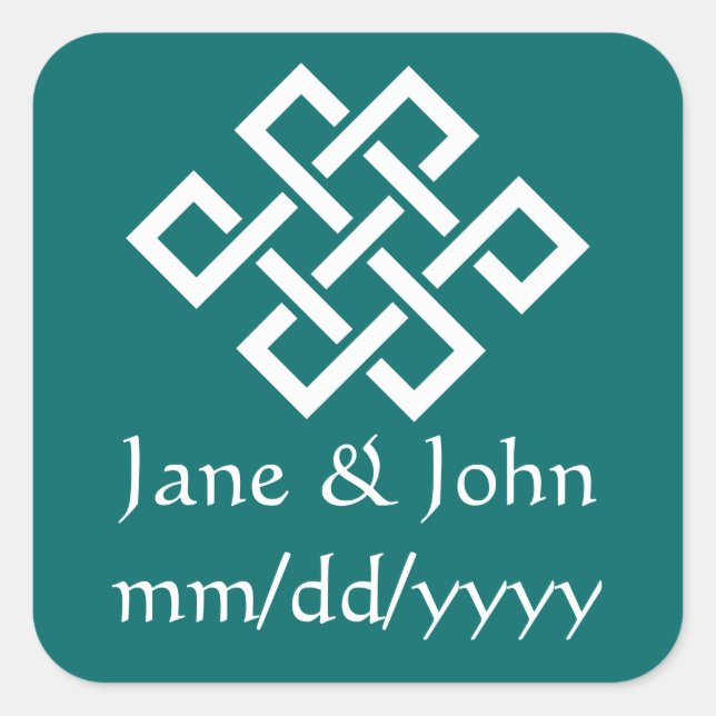 Chinese Elegance in Teal Sticker (Front)