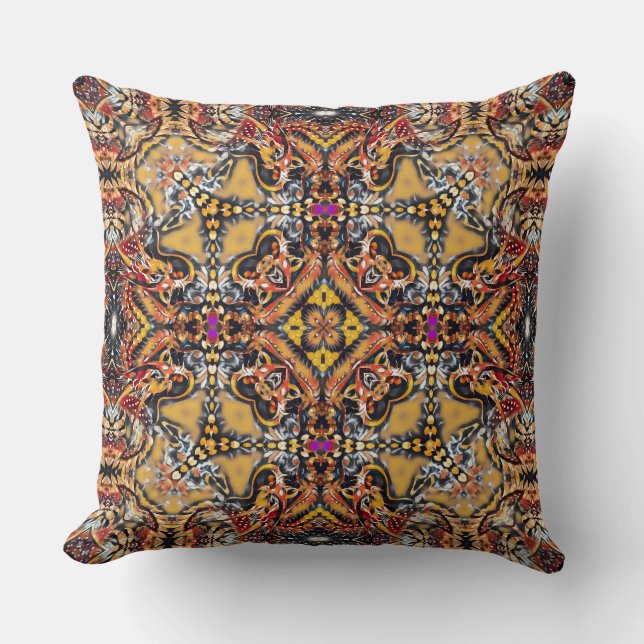 Chinese Emperor Dragon Mandala Cushion (Front)