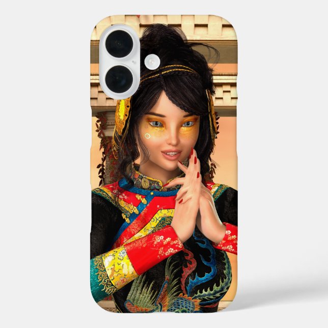 Chinese Empress Fantasy Portrait Art Case-Mate iPhone Case (Back)