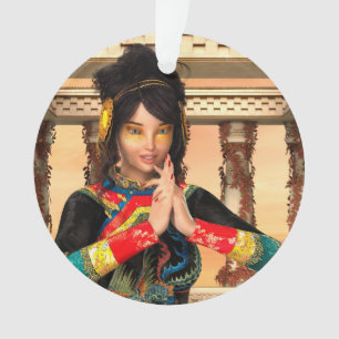 Chinese Empress Fantasy Portrait Art Ornament