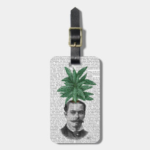 Chinese Evergreen Head Plant Head Luggage Tag